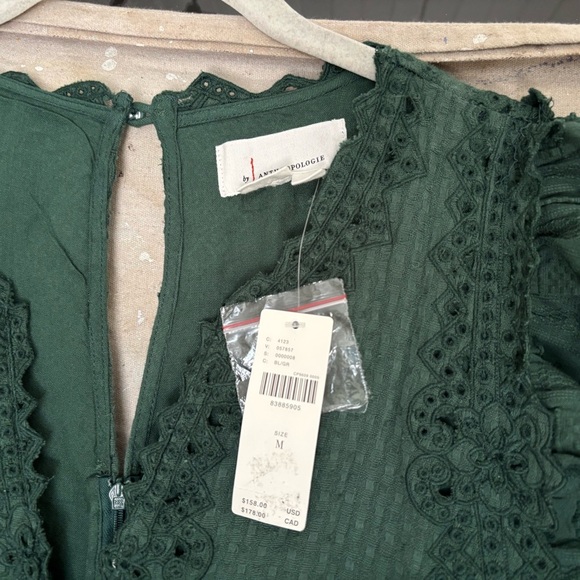 Anthropologie Embroidered Flounce Jumpsuit - Picture 4 of 5